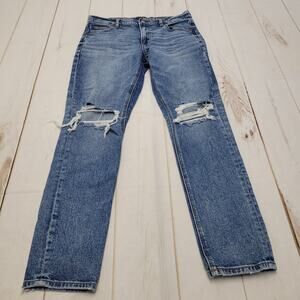 American Eagle 90s skinny jeans high rise ripped distressed 10 regular